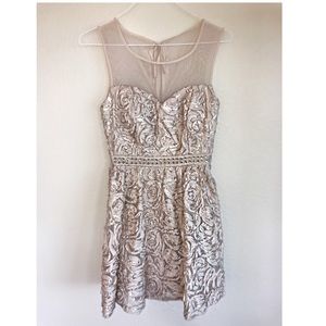 Blush rose sparkle dress